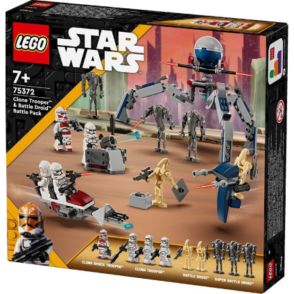 Конструктор LEGO Star Wars 75372 Боевой набор Клон-солдат и боевой дроид
