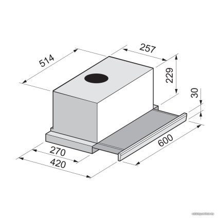 Кухонная вытяжка Freggia CHS3T6X