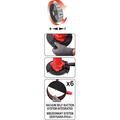 Шлифмашина для стен и потолков Yato YT-82340