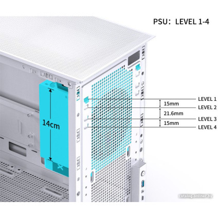 Корпус Jonsbo D31 Mesh Screen (белый)