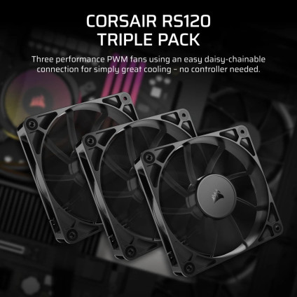 Комплект вентиляторов для корпуса Corsair RS120 PWM Triple Pack CO-9050189-WW