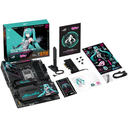 Материнская плата ASUS Rog Strix X870E-H Gaming WiFi7 Hatsune Miku Edition