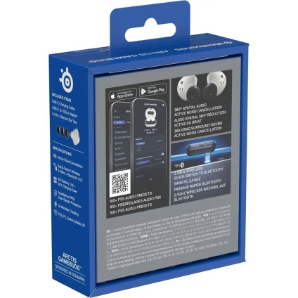 Наушники SteelSeries Arctis GameBuds (для PlayStation, белый)