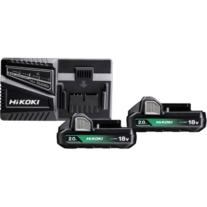 Аккумулятор с зарядным устройством Hikoki UC18YFSL WFZ (18В/2x2 Ah + 14.4-18В)