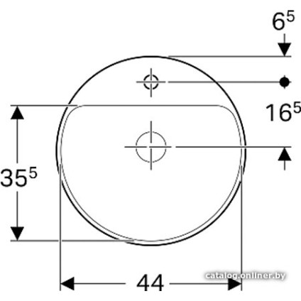 Умывальник Geberit VariForm 500.707.01.2