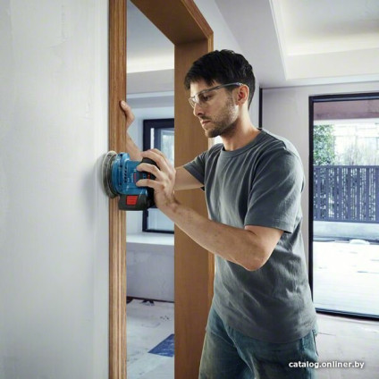 Эксцентриковая шлифмашина Bosch GEX 185-LI Professional 06013A5021 (с 1-м АКБ, кейс)