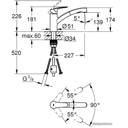 Смеситель Grohe Eurosmart 30305DC1