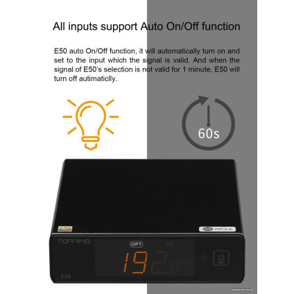 Цифро-аналоговый преобразователь Topping E50 (черный)