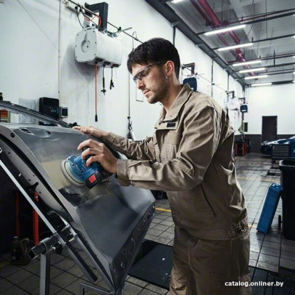 Эксцентриковая шлифмашина Bosch GEX 185-LI Professional 06013A5021 (с 1-м АКБ, кейс)