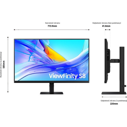 Монитор Samsung ViewFinity S8 LS32D800UAUXEN