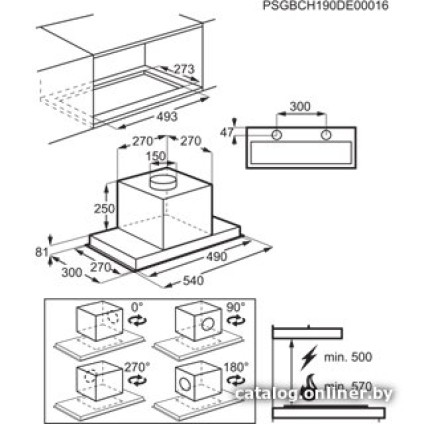Кухонная вытяжка Electrolux KFG726R