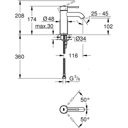 Смеситель Grohe Essence 24172KF1