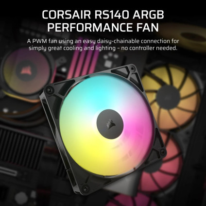 Комплект вентиляторов для корпуса Corsair RS140 PWM ARGB Dual Pack CO-9050183-WW