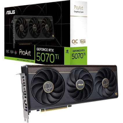 Видеокарта ASUS ProArt GeForce RTX 5070 Ti OC Edition 16GB GDDR7 PROART-RTX5070TI-O16G