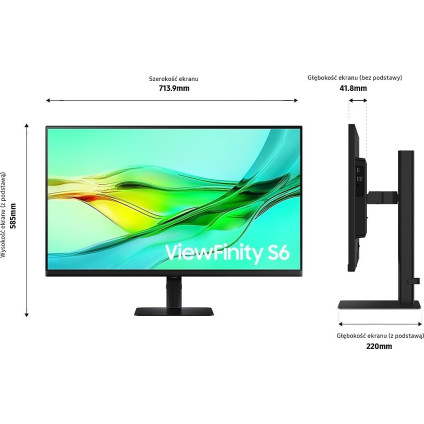Монитор Samsung ViewFinity S6 LS32D600UAUXEN