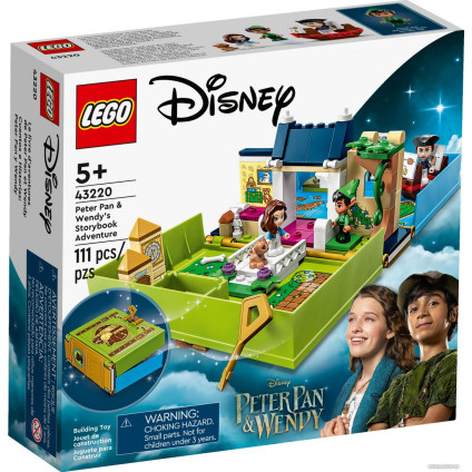 Конструктор LEGO Disney 43220 Приключение Питера Пэна и Венди по сборнику рассказов