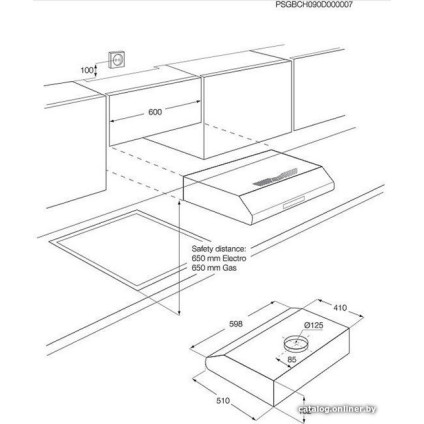 Кухонная вытяжка Electrolux LFU216X