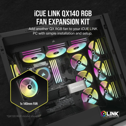 Вентилятор для корпуса Corsair iCUE LINK QX140 RGB CO-9051003-WW