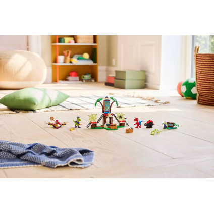 Конструктор LEGO Marvel Битва динозавров Спайди и Гобби возле домика на дереве (11200)