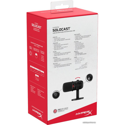Проводной микрофон HyperX SoloCast (черный)