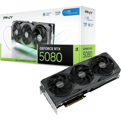 Видеокарта PNY GeForce RTX 5080 Overclocked Triple Fan VCG508016TFXPB1-O