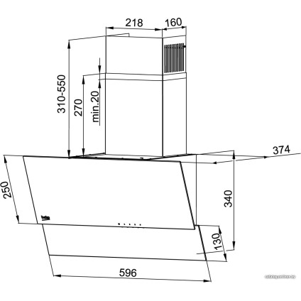 Кухонная вытяжка BEKO HCA 62320 WH