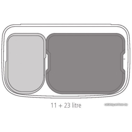 Система сортировки мусора Brabantia Bo Touch Bin 3x11 л (бежевый)