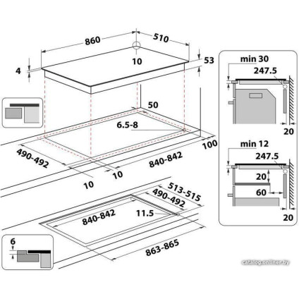 Варочная панель Whirlpool SMP 9010 C / NE / IXL