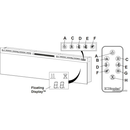 Электрокамин Dimplex Prism 74" BLF7451