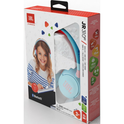 Наушники JBL JR310BT (красный/синий)
