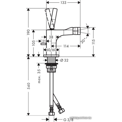Смеситель Axor Citterio E 36120000 (хром)