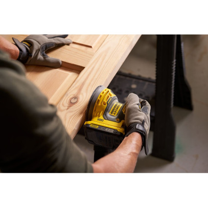 Эксцентриковая шлифмашина Stanley SFMCW220B (без АКБ)