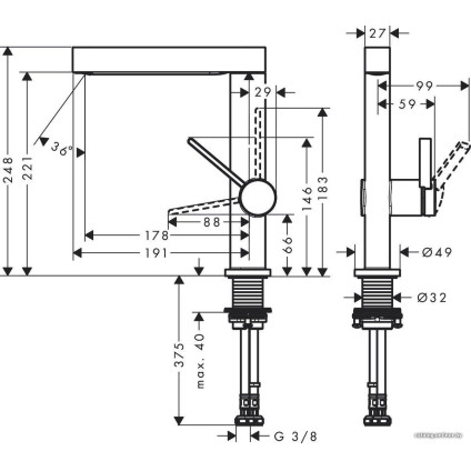 Смеситель Hansgrohe Finoris 76060670