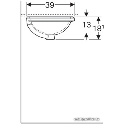 Умывальник Geberit VariForm 500.751.01.2