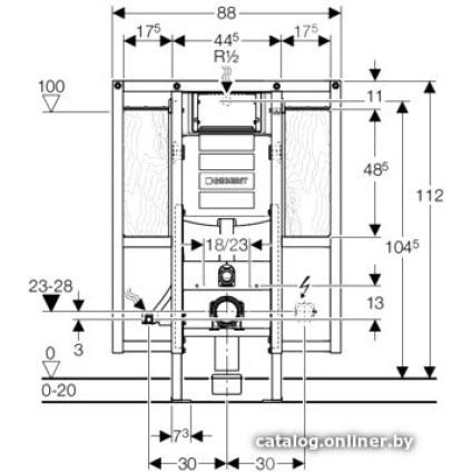 Инсталляция для унитаза Geberit Duofix [111.375.00.5]