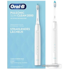Электрическая зубная щетка Oral-B Pulsonic Slim Clean 2000 (белый)