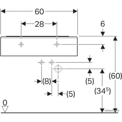 Умывальник Geberit Bambini 326060000