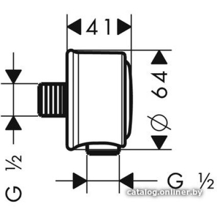 Шланговое подключение Axor Montreux Fixfit 16884000 (хром)
