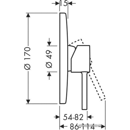 Смеситель Axor Starck 10616000 (хром)