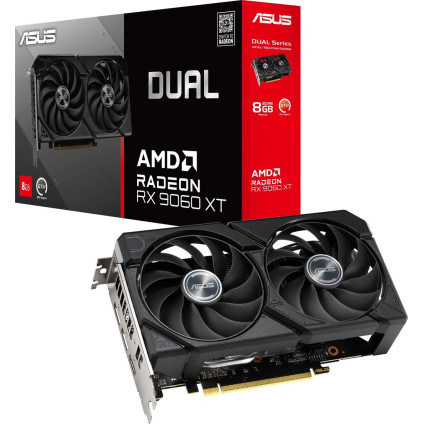 Видеокарта ASUS Dual Radeon RX 9060 XT 8GB GDDR6 DUAL-RX9060XT-8G