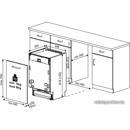Встраиваемая посудомоечная машина BEKO DIS46120
