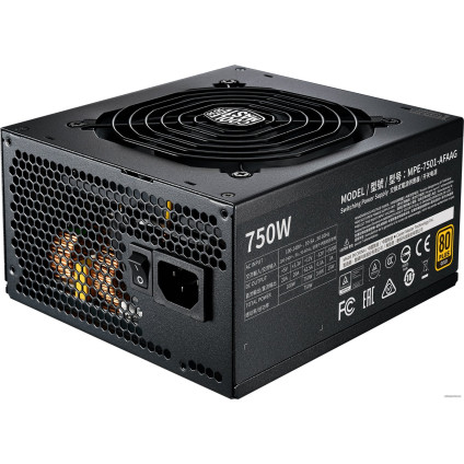 Блок питания Cooler Master MWE Gold 750 V2 Full Modular MPE-7501-AFAAG-EU