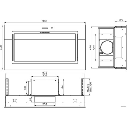 Кухонная вытяжка Faber C-Air KL A90 350.0615.705