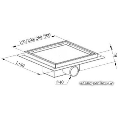 Трап/канал Mexen Flat 12 Black 1710012