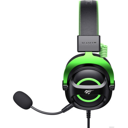 Наушники Havit Gamenote H2002e (черный/зеленый)