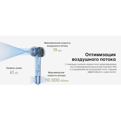 Фен Laifen Mini (голубой)