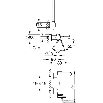 Смеситель Grohe Plus 33547003