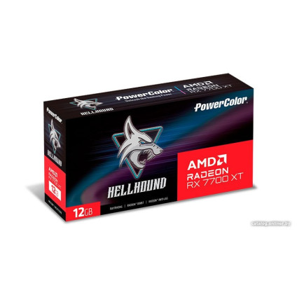 Видеокарта PowerColor Hellhound Radeon RX 7700 XT 12GB GDDR6 RX 7700 XT 12G-L/OC