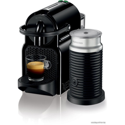 Капсульная кофеварка DeLonghi Inissia Black (Aeroccino) [EN 80.BAE]