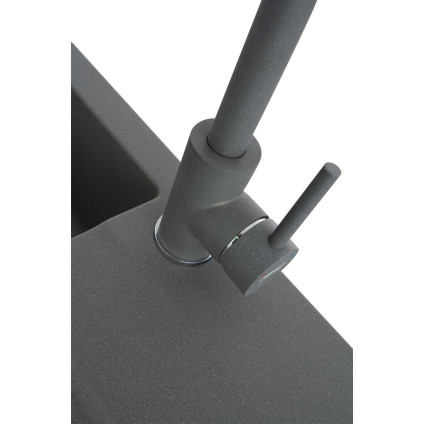 Кухонная мойка Kernau KGS A 4560 1B1D Grey Metallic